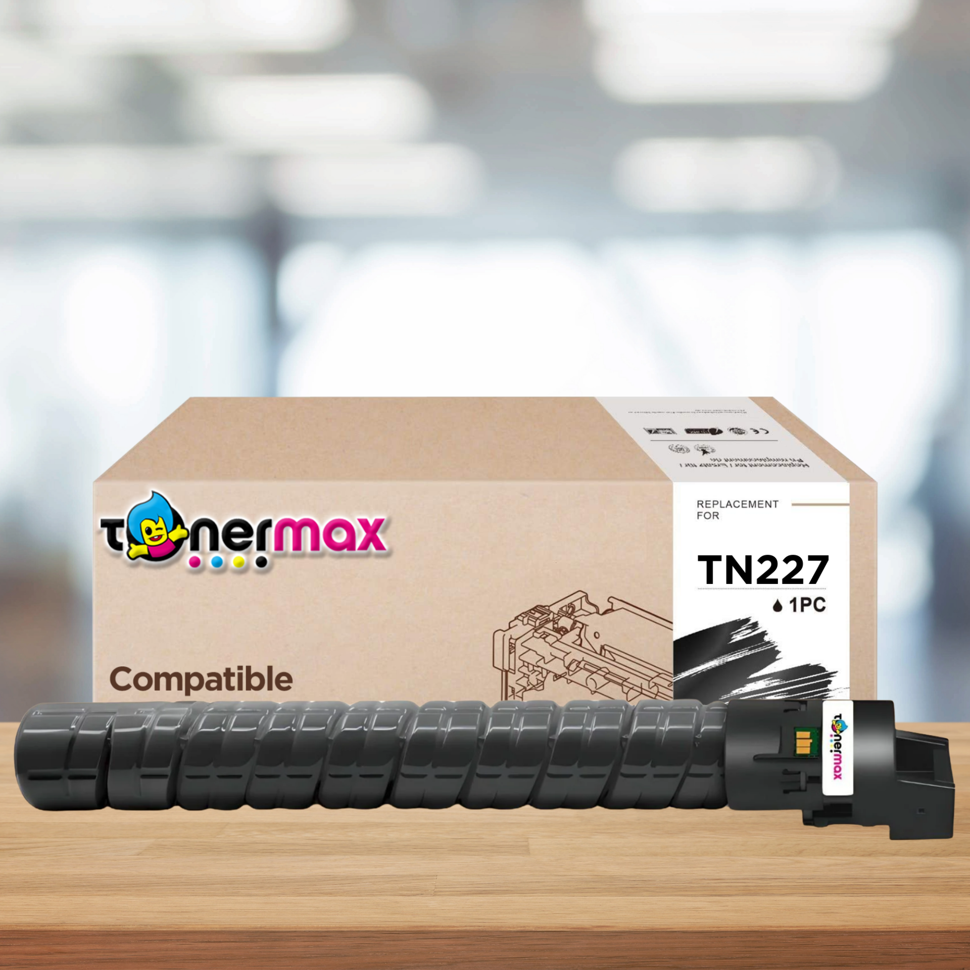 Minolta TN-227 Muadil Siyah /Bizhub C257 / C257i