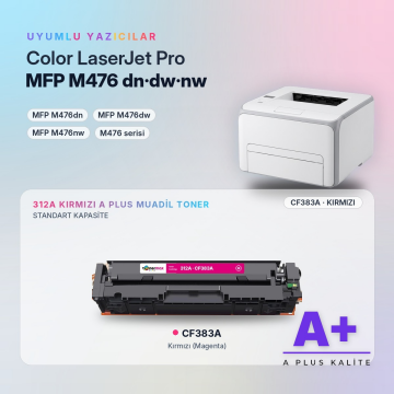 Hp 312A CF383A Kırmızı Muadil Toner A Plus / Color LaserJet Pro MFP M476dn / M476dw / M476nw