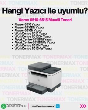 Xerox Phaser 6510 Kırmızı Muadil Toner / WorkCentre 6515