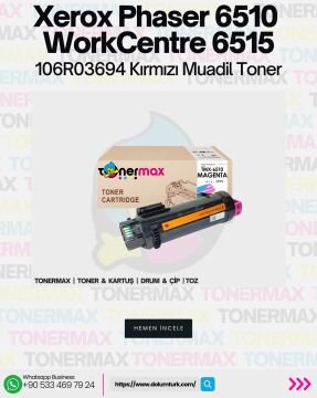 Xerox Phaser 6510 Kırmızı Muadil Toner / WorkCentre 6515