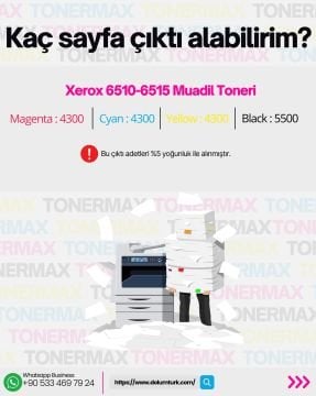 Xerox Phaser 6510 Sarı Muadil Toner / WorkCentre 6515
