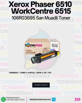 Xerox Phaser 6510 Sarı Muadil Toner / WorkCentre 6515