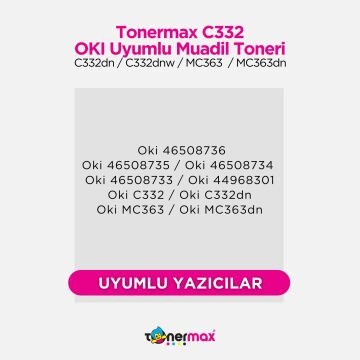 Oki C332 / MC363 Mavi Muadil Toneri