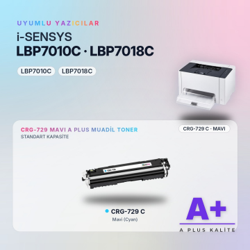 Canon CRG-729 Mavi Muadil Toner A Plus / LBP7010C / LBP7018C