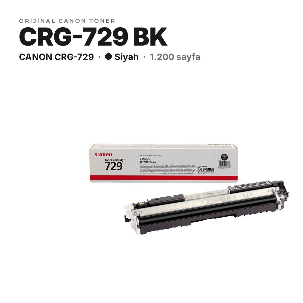 TonerMAX® Canon CRG-729 Siyah Orijinal Toner