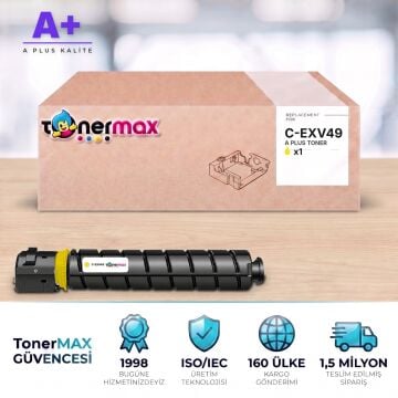 Canon C-EXV49 Sarı Muadil Toner A Plus / iR-ADV C3320 / C3325 / C3330