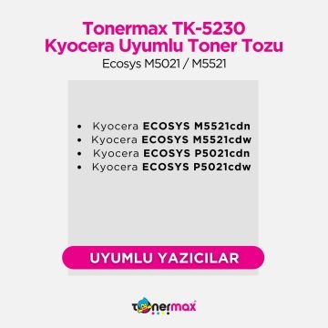 Kyocera TK-5230 Toner Tozu Sarı / Ecosys M5021 / M5521