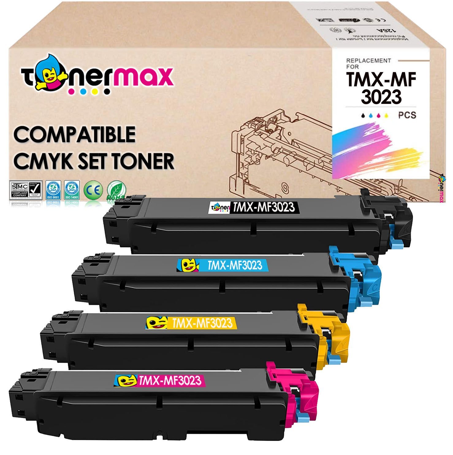 TonerMax Olivetti Uyumlu 4 Renk Muadil Toner Takımı