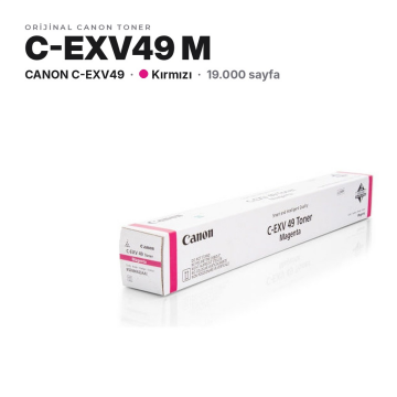 Canon C-EXV49 / iR-ADV C3320 / C3325 / C3330 Kırmızı Orjinal Toner
