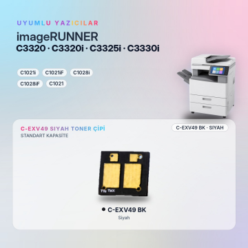 Canon C-EXV49 / iR-ADV C3320 / C3325 / C3330 Siyah Çip
