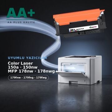 Hp 117A W2070A Siyah Muadil Toner AA Plus / Color Laser 150a / 150nw / MFP 178nw / MFP 179fnw