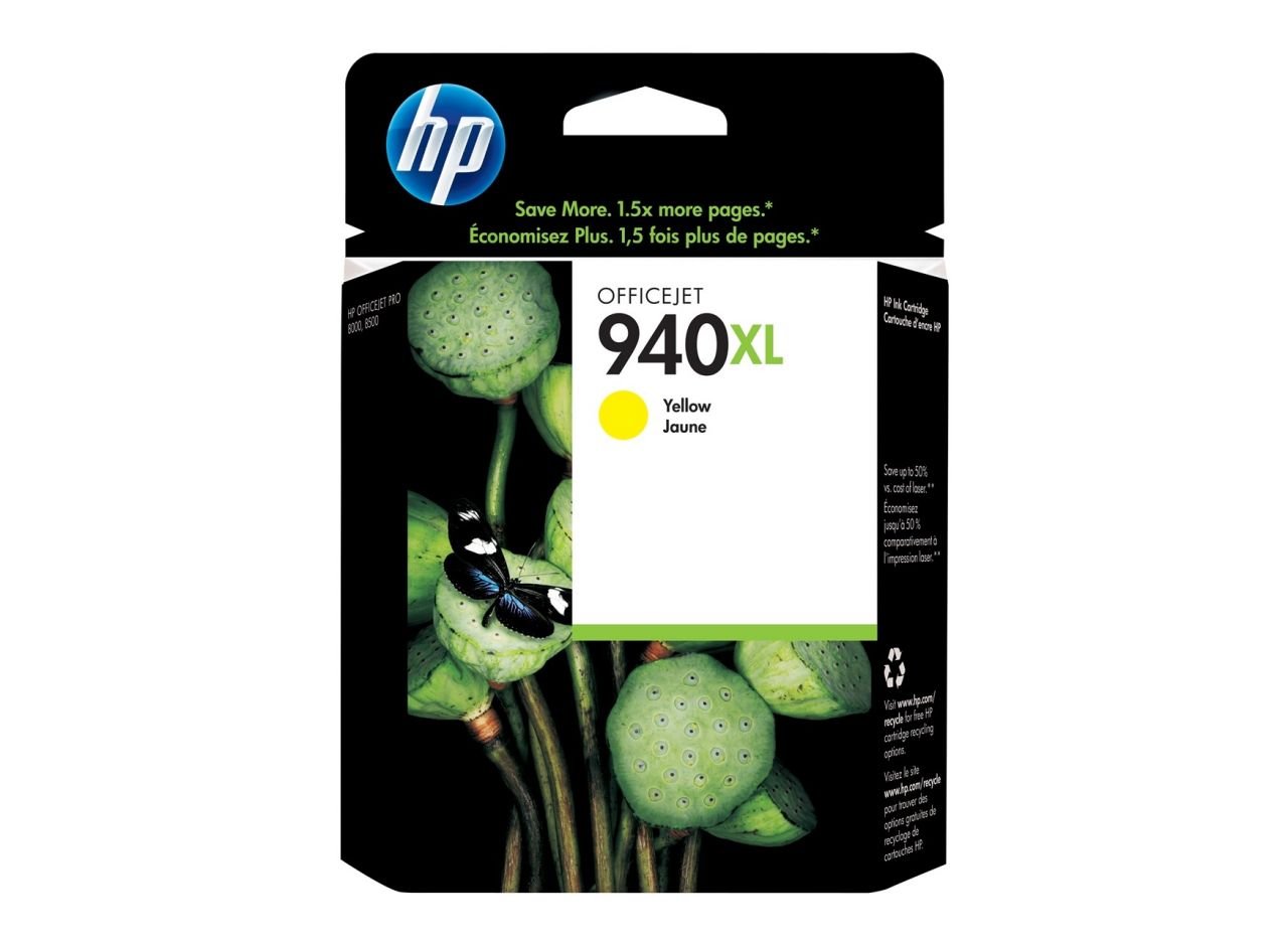 HP 940XL C4909A Sarı Orjinal Kartuş , HP Officejet Pro 8000 / 8500 Yüksek Kapasite Sarı Kartuşu