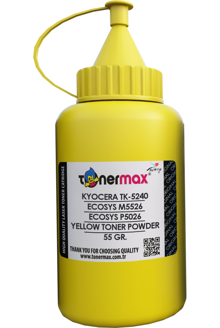 Kyocera TK-5240 Sarı Toner Tozu/ Ecosys M5526 / P5026