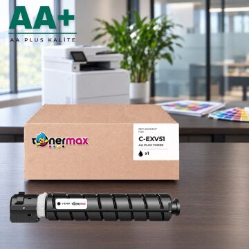Canon C-EXV51 Siyah Muadil Toner AA Plus / iR-ADV C5535 / C5535i / C5540i / C5550i / C5560i