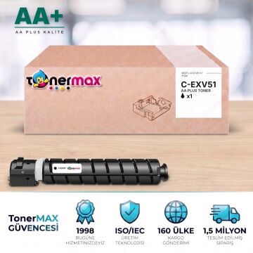 Canon C-EXV51 Siyah Muadil Toner AA Plus / iR-ADV C5535 / C5535i / C5540i / C5550i / C5560i