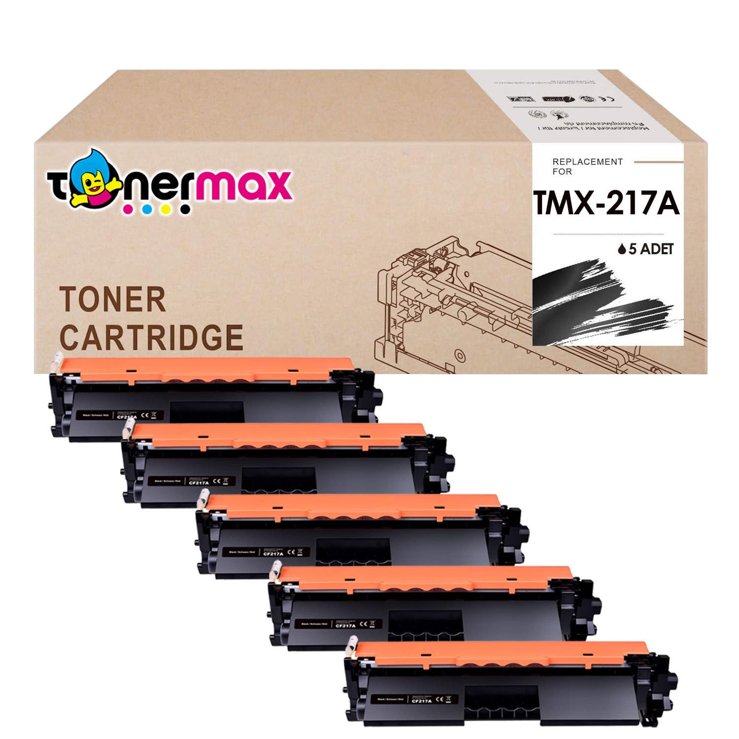 Hp CF217A Muadil Toner Çipli ( 5'li paket )  / M102 / M130
