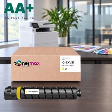 Canon C-EXV51 Sarı Muadil Toner AA Plus / iR-ADV C5535 / C5535i / C5540i / C5550i / C5560i