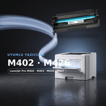 Hp 26A / CF226A / M400 / M402 / M426 Muadil Toneri - AA Plus