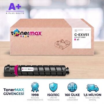 Canon C-EXV51 Kırmızı Muadil Toner A Plus / iR-ADV C5535 / C5535i / C5540i / C5550i / C5560i