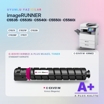Canon C-EXV51 Kırmızı Muadil Toner A Plus / iR-ADV C5535 / C5535i / C5540i / C5550i / C5560i