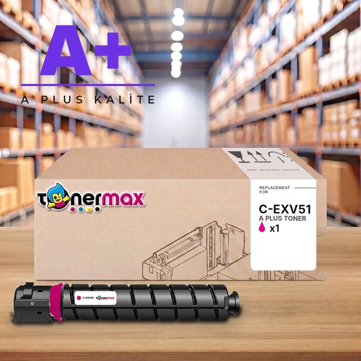 Canon C-EXV51 M Kırmızı A Plus muadil toner