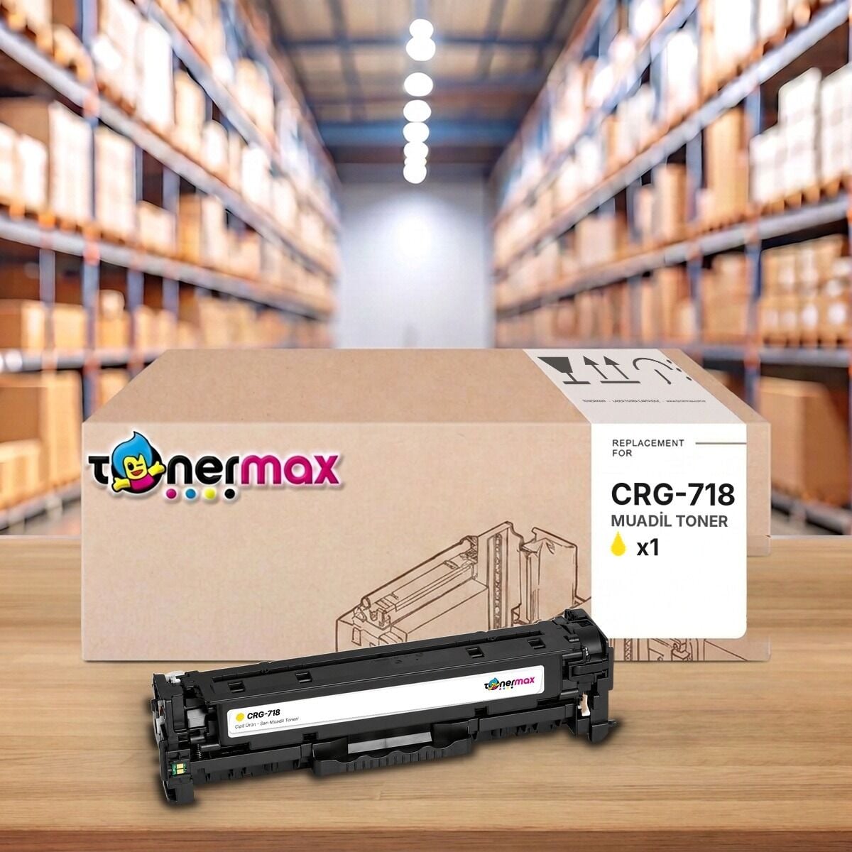 TonerMAX® CRG-718 Sarı Muadil Toner