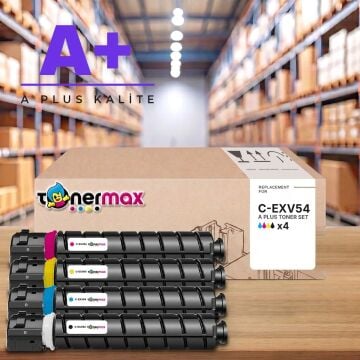 Canon C-EXV54 CMYK Muadil Toner Seti A Plus / iR C3025i / C3125i / C3226i