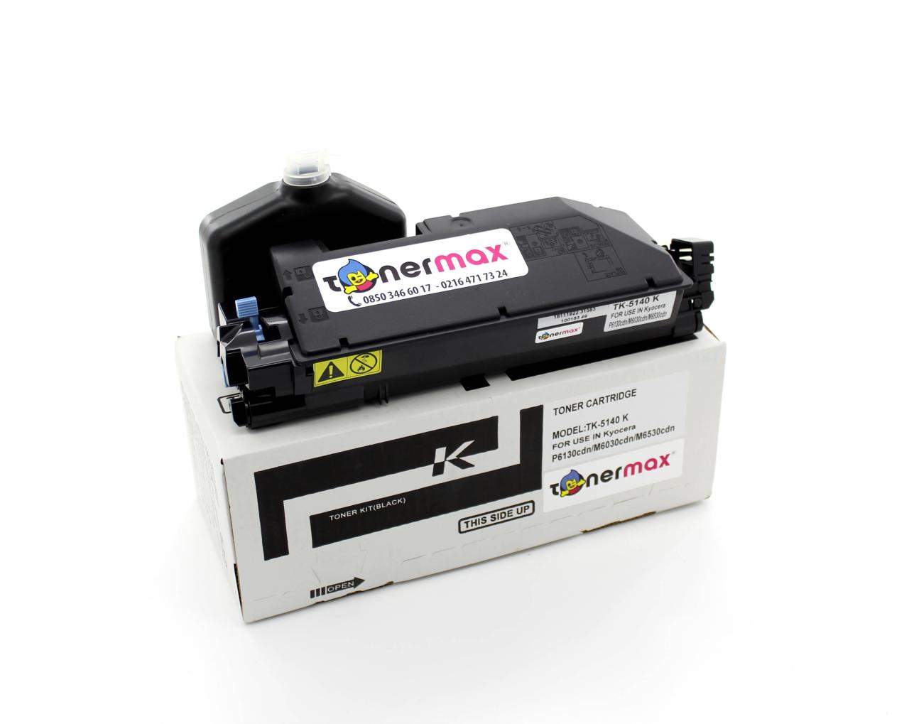 Kyocera TK-5140 Muadil Toner Siyah / M6030 / M6530 / P6130 Siyah Muadil Toneri
