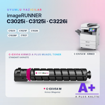Canon C-EXV54 Kırmızı Muadil Toner A Plus / iR C3025i / C3125i / C3226i