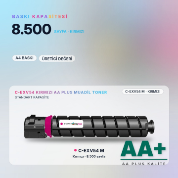 Canon C-EXV54 Kırmızı Muadil Toner AA Plus / iR C3025i / C3125i / C3226i