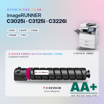 Canon C-EXV54 Kırmızı Muadil Toner AA Plus / iR C3025i / C3125i / C3226i