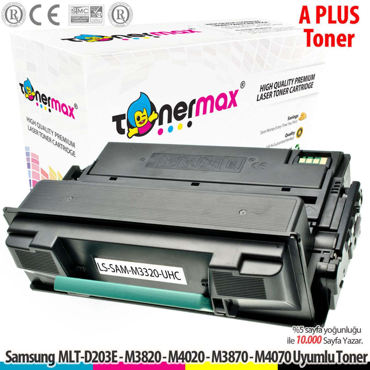 Samsung MLT-D203E A Plus Muadil Toner / SL-M3820 / SL-M3870 / SL-M4020 / SL-M4070