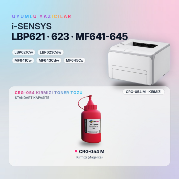 Canon CRG-054 Toner Tozu Kırmızı 30GR / LBP621Cw / LBP623Cdw / MF641Cw / MF643Cdw / MF645Cx