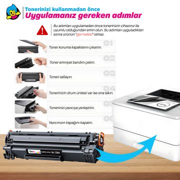 Hp CE285A Muadil Toner 2'li Paket/ P1102 / M1122 / M1212NF / M1132