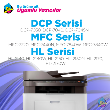 Brother TN-2150 Muadil Toner/ DCP-7030 /7040 / 7045N /2140 /2150N / 2170W / 7320 / 7440N/ 7840W