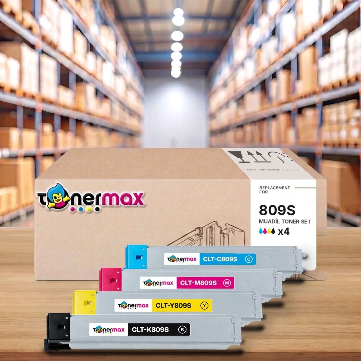 TonerMAX® CLT-809S CMYK Muadil Toner Takımı
