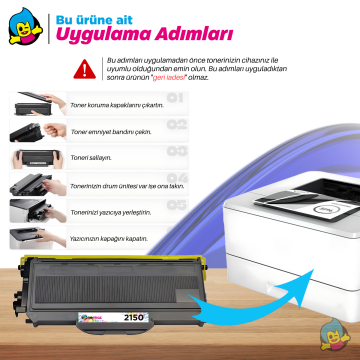Brother TN-2150 Muadil Toner/ DCP-7030 /7040 / 7045N /2140 /2150N / 2170W / 7320 / 7440N/ 7840W