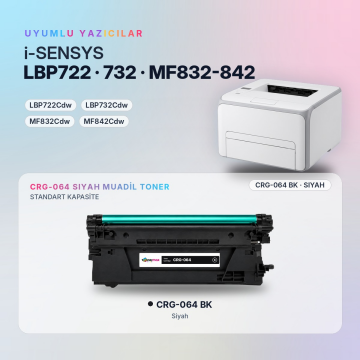 Canon CRG-064 Siyah Muadil Toner - Çipli / LBP722Cdw / LBP732Cdw / MF832Cdw / MF842Cdw