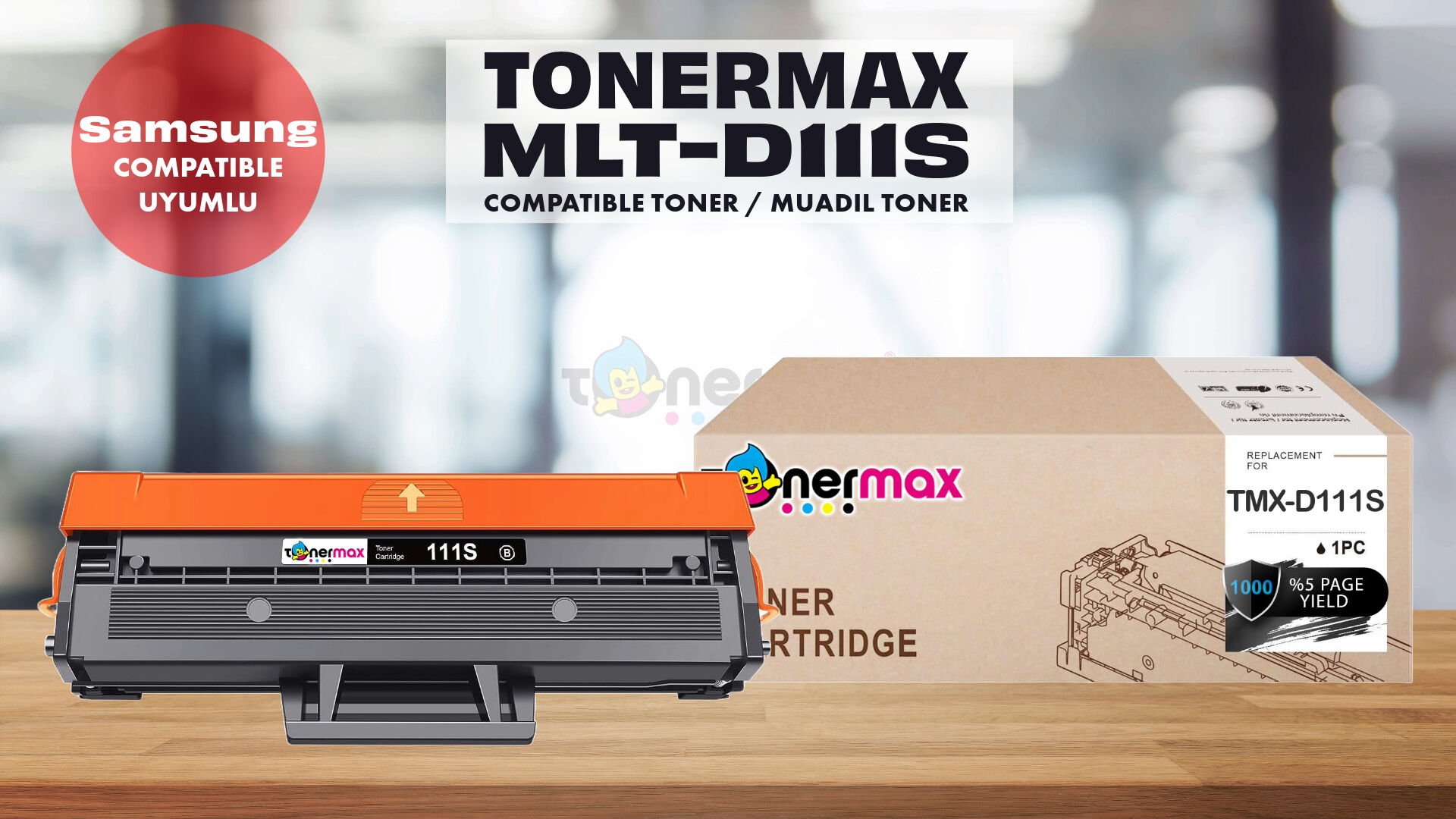 Tonermax MLT-D111S Muadil Toner