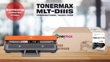 Samsung MLT-D111S Muadil Toner / Xpress M2020 / M2022 / M2070 - Yeni Versiyon Çipli