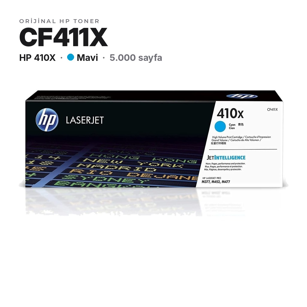 TonerMAX® HP 410X Mavi Orijinal Toner