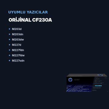 Hp CF230A Orjinal Toner / LaserJet Pro M203 / M220 / M22