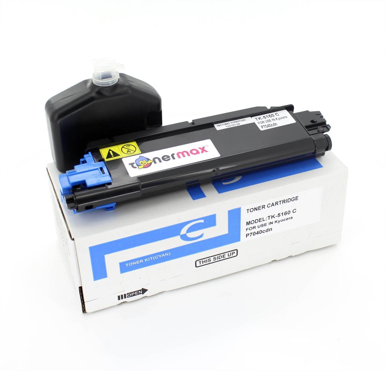 Kyocera TK-5160 C / Ecosys  P7040CDN Mavi Muadil Toneri