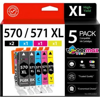 Canon PGI-570XL / CLI-571XL Muadil Kartuş Set 5'li