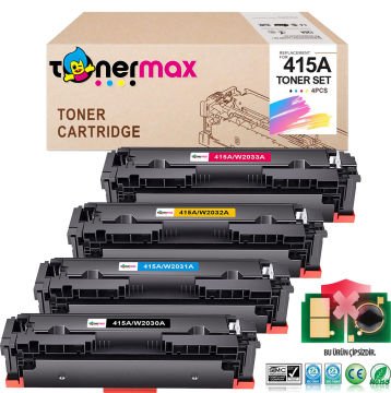 Hp 415A Muadil Toner Set - Çipsiz / W2030A / W2031A / W2032A / W2033A / M455 / M480 / M454 / M478 / M479