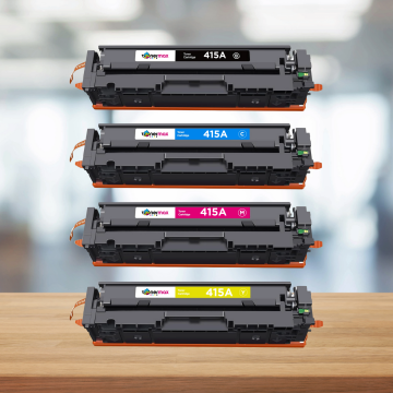 Hp 415A Muadil Toner Set - Çipsiz / W2030A / W2031A / W2032A / W2033A / M455 / M480 / M454 / M478 / M479
