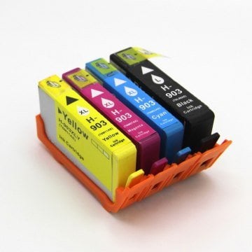 Hp 903BK / 903XL CMY Muadil Kartuş Set / 6950 / 6960 / 6970 / 6975