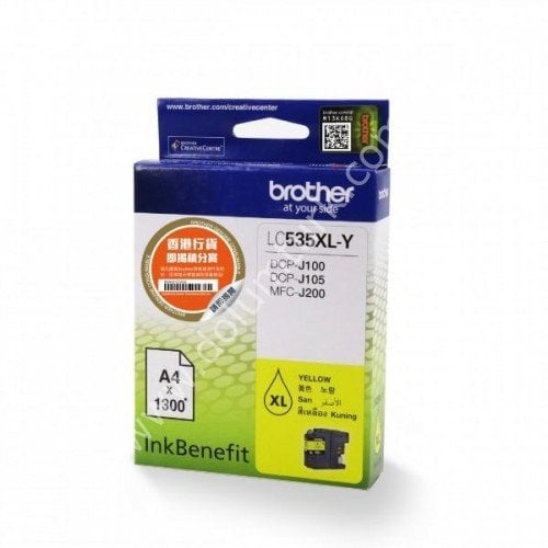 BROTHER LC535XLY DCP-J105 & MFC-J200 SARI KARTUS 1300 SAYFA