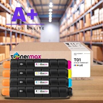 Canon T01 CMYK Muadil Toner Seti A Plus / imagePRESS C60 / C65 / C600 / C650 / C660 / C700 / C710 / C750 / C800 / C810 / C850 / C910