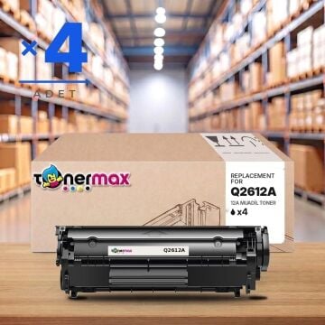 HP Q2612A Muadil Toner 4'lü Paket / 1010 / 1012 / 1015 / 1018 / 1020 / 1022 / 3015 / 3020 / 3030 / 3050 / 3052 / 3055 / MFP / M1319